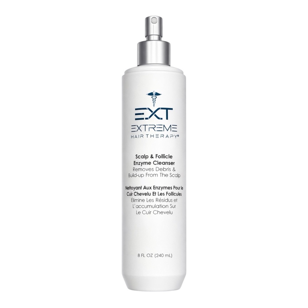 EXTREME HAIR THERAPY SCALP & FOLLICLE ENZYME CLEANSER 240ML - NEW, NO LID